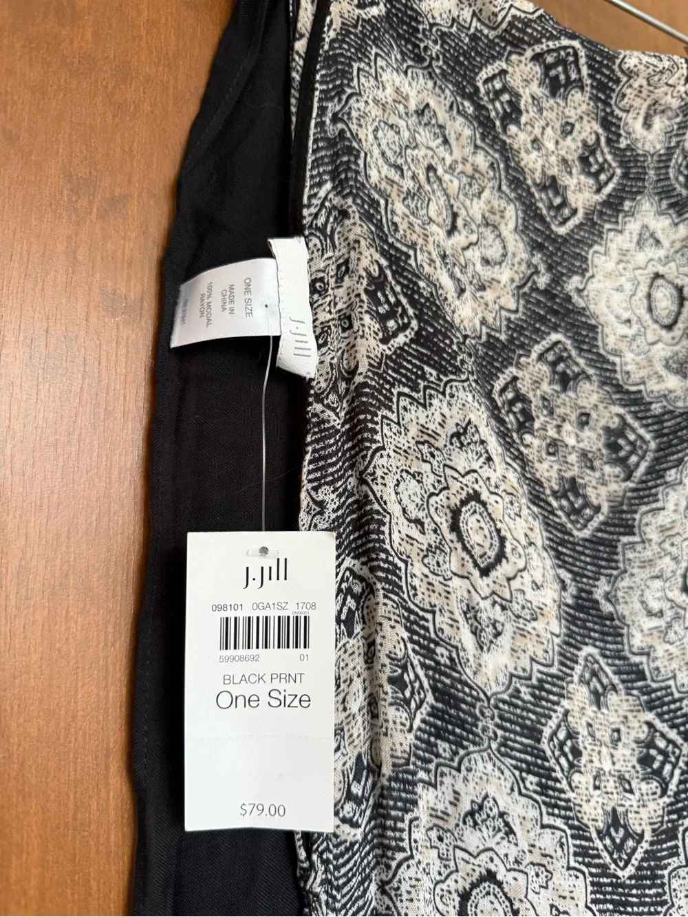 J Jill Flowy Poncho, One Size, NWT